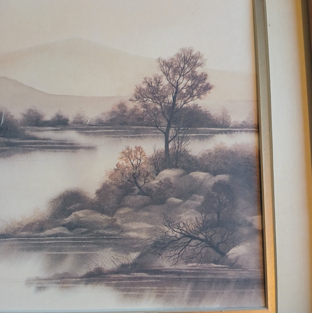Vintage F. Massa Landscape Print | Very Heavy - Picture 11 of 11
